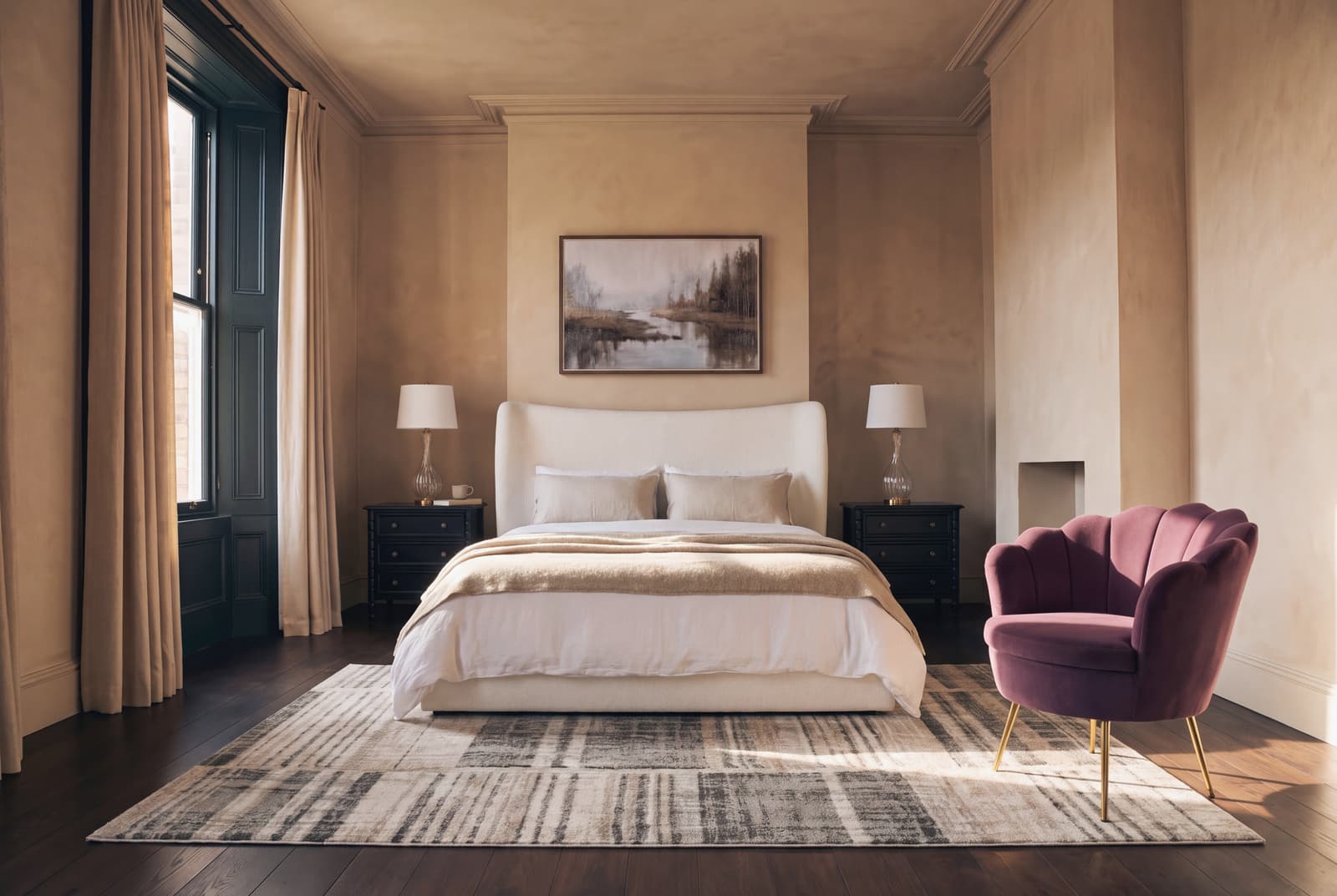 A Jewel Tone bedroom